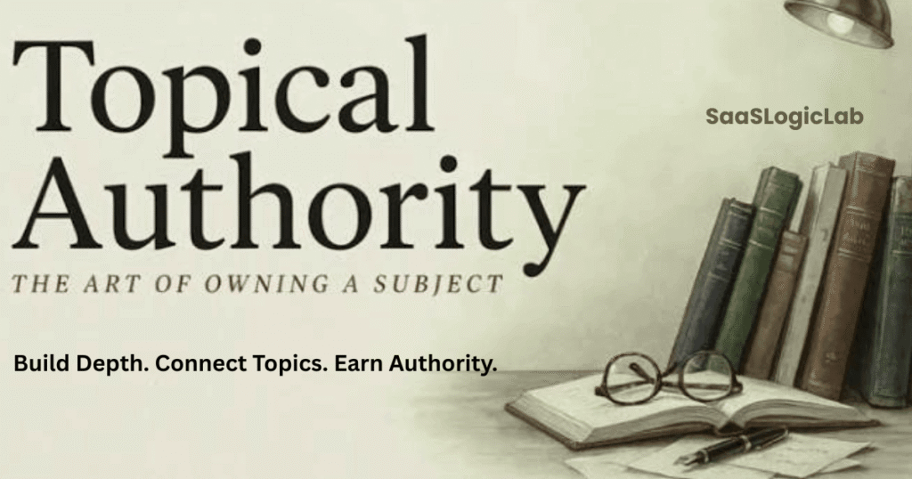 Topical authority guide by SaaSLogicLab